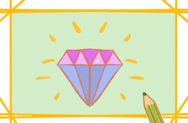 How to draw colorful diamonds