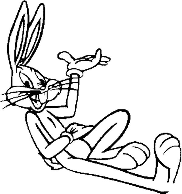 Cartoon characters simple drawings Bugs Bunny simple drawings