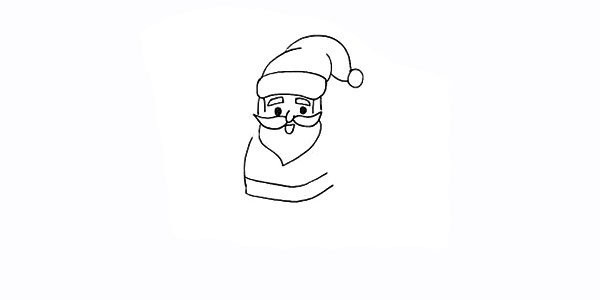 How to draw Santa Claus