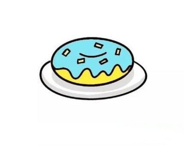 How to draw cartoon cream cake