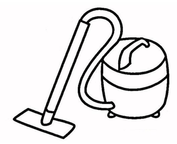 How to draw a simple and beautiful vacuum cleaner