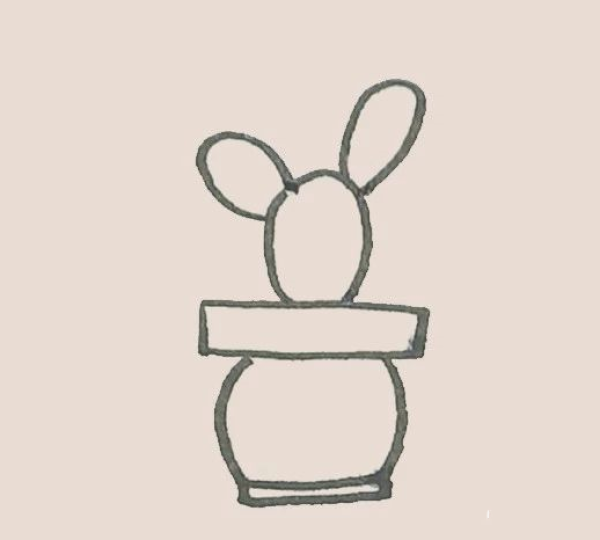 Simple drawing of cactus