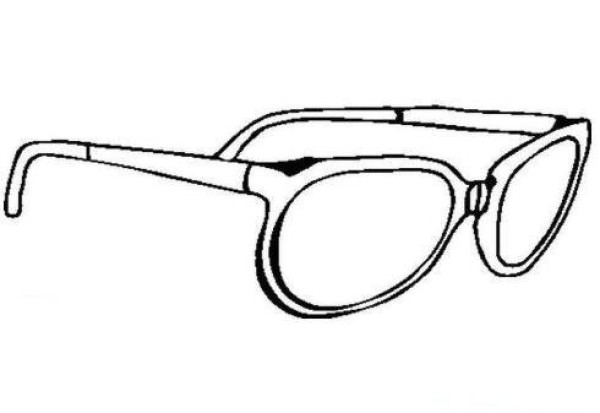 How to draw childrens glasses