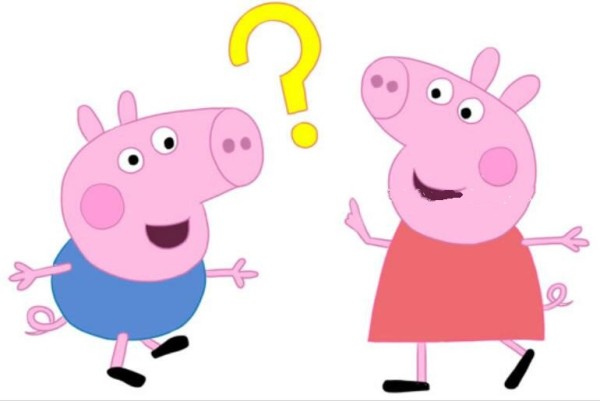 Peppa Pig plays guessing game with brother George