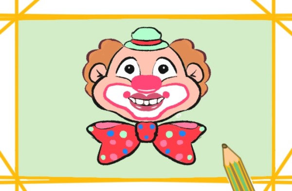 How to draw a joyful clown