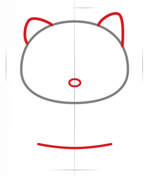 Hello Kitty simple drawing tutorial