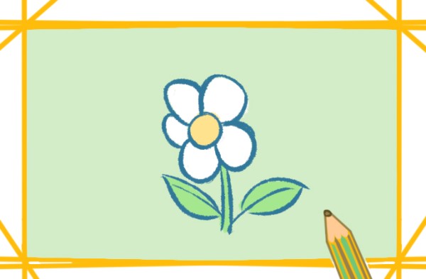 How to draw a pure white flower