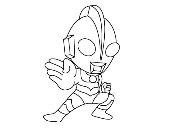 Eight simple drawing pictures of Ultraman