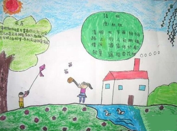 Poems and paintings about the Qingming Festival: Qingming Outing