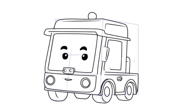 Police Car Perlibenny Simple Drawing