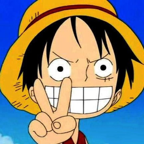 One Piece Luffy simple strokes picture