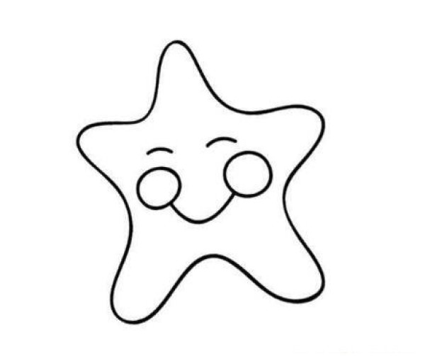 Childrens simple strokes of little stars