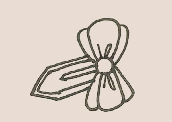 Simple drawing of hairpin