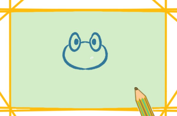 Simple drawing of frog wearing crown