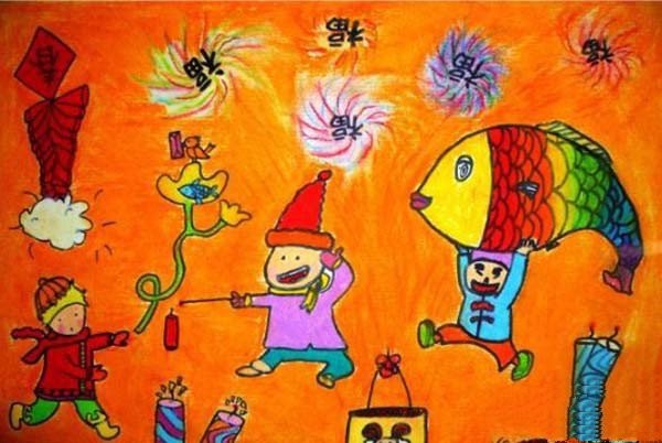 Appreciation of children’s paintings celebrating the Lantern Festival in 2017