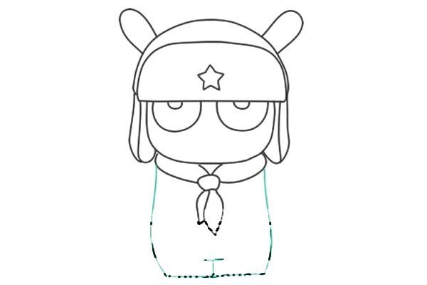 How to draw Mi Rabbit