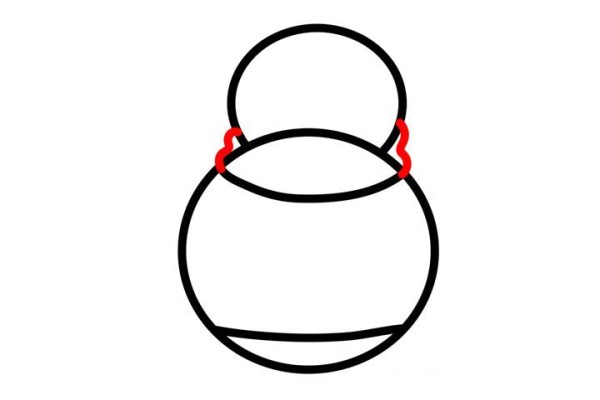 How to draw a snowman with simple strokes