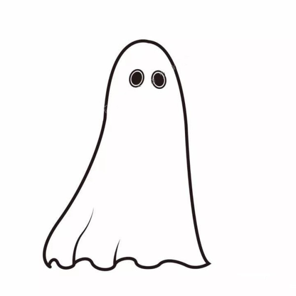 How to draw a ghost