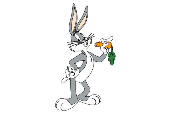 Bugs Bunny eats carrots