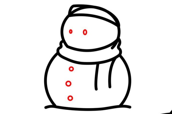 How to draw a snowman