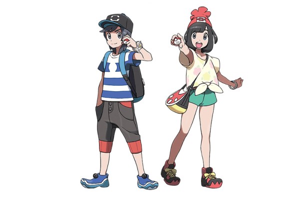 The main characters in Pokémon Sun and Moon