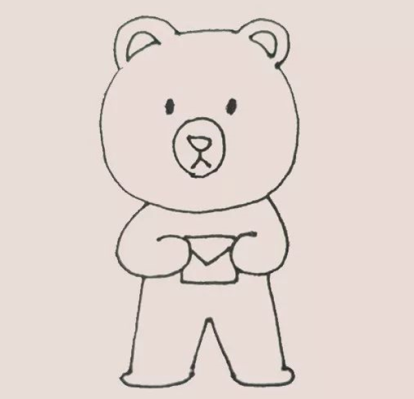 Simple strokes of little bear