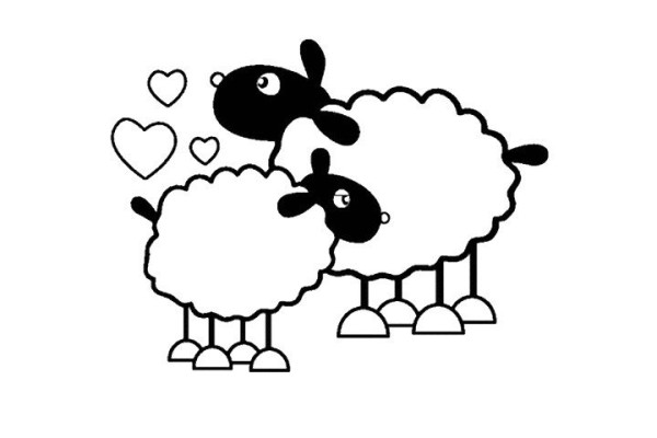 Simple drawing pictures of Shaun the Sheep