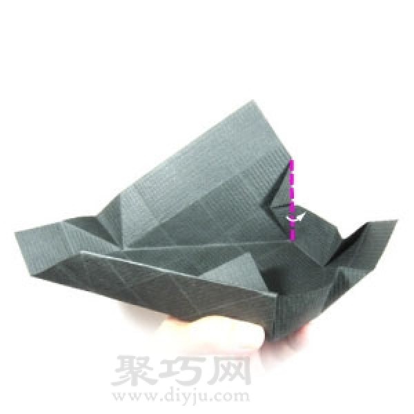 Origami Halloween Coffin Illustrated Tutorial