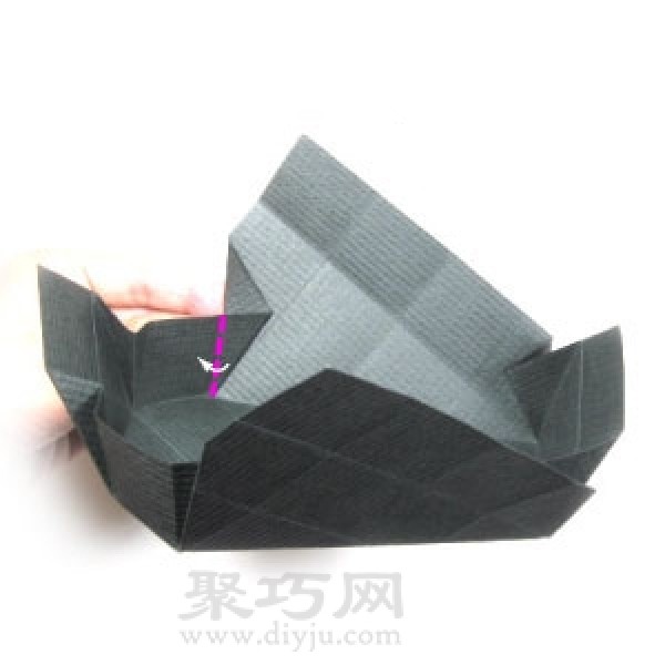 Origami Halloween Coffin Illustrated Tutorial