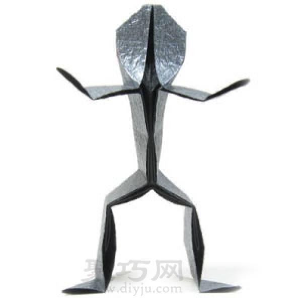 Origami tutorial for standing little man