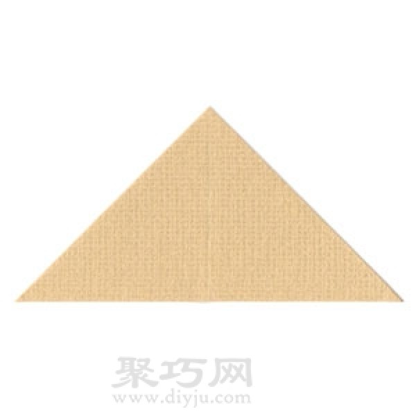 Illustration of pyramid origami folding method