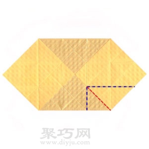 Simple illustration of handmade origami three-dimensional yellow crown