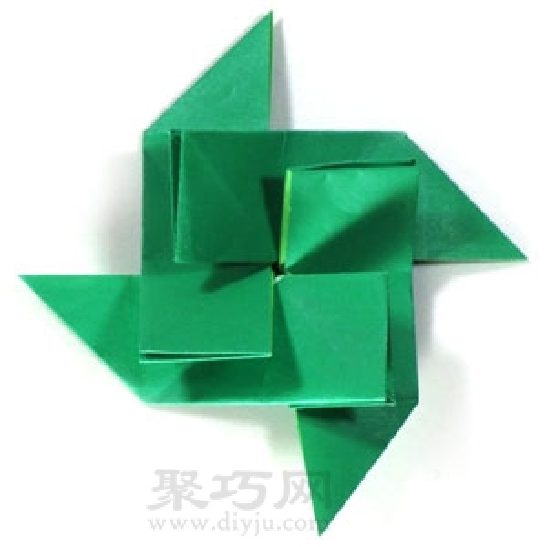 Spiral windmill origami folding steps