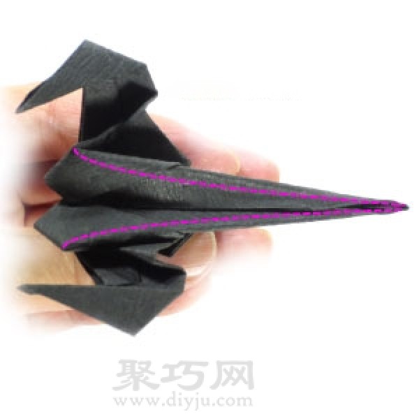 How to make origami Halloween witch