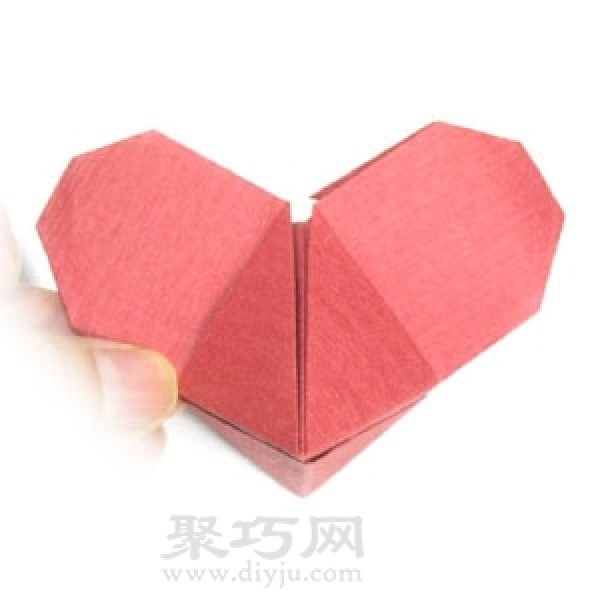 Three-dimensional heart origami tutorial