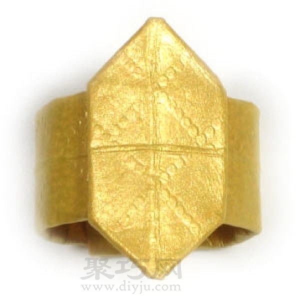 Steps for folding handmade origami hexagonal rings