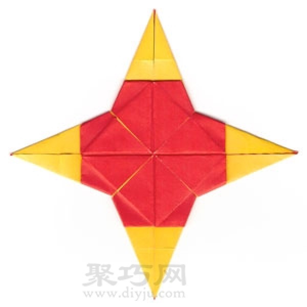 Origami Advanced Ninja Star Tutorial Illustration