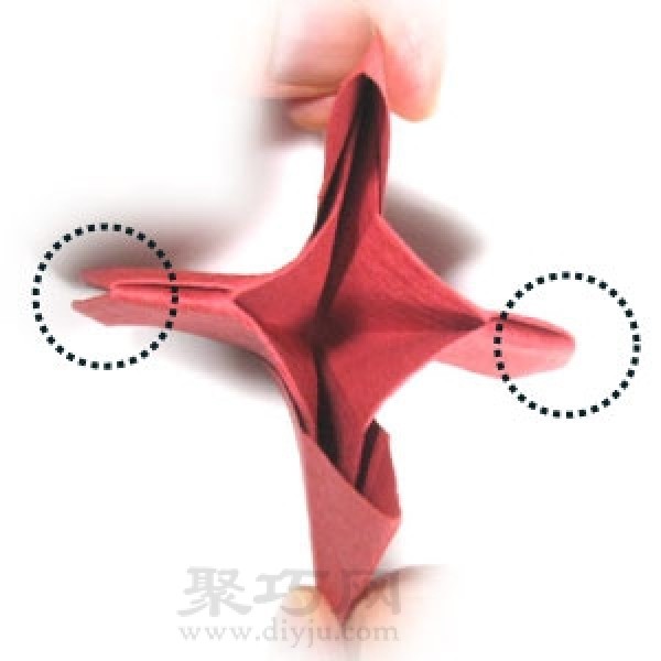 Three-dimensional heart origami tutorial