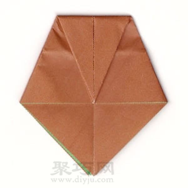 Illustration of how to fold handmade origami round envelopes