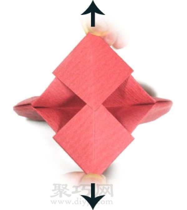 Three-dimensional heart origami tutorial