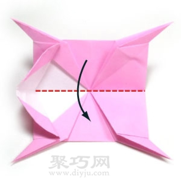 Simple origami pig simple illustration