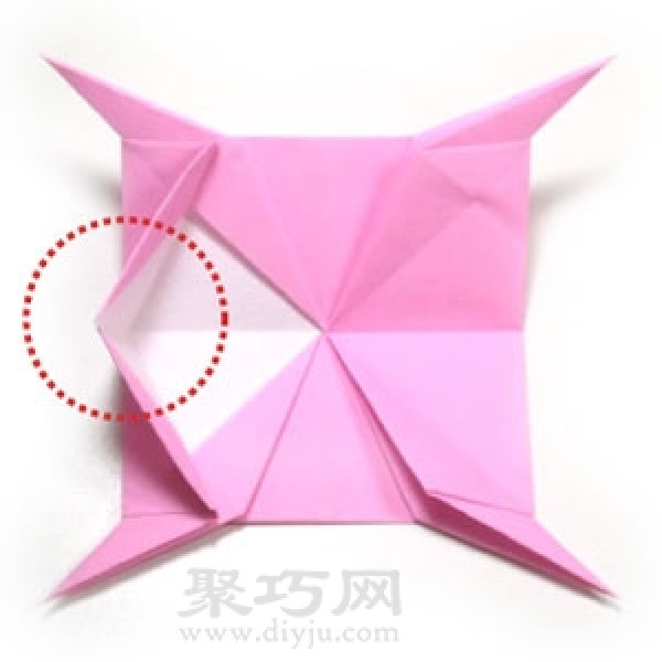 Simple origami pig simple illustration