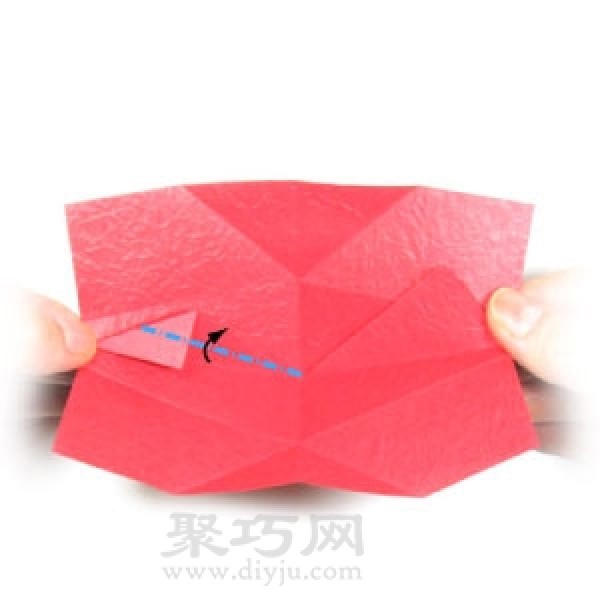 How to fold 3D heart-shaped origami by hand