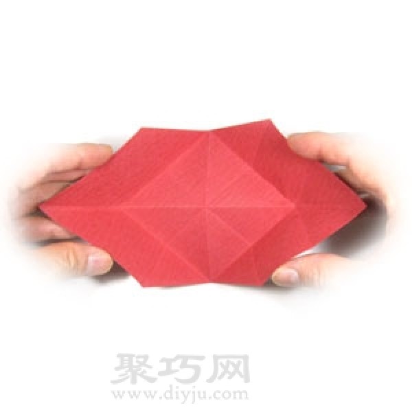 Three-dimensional heart origami tutorial