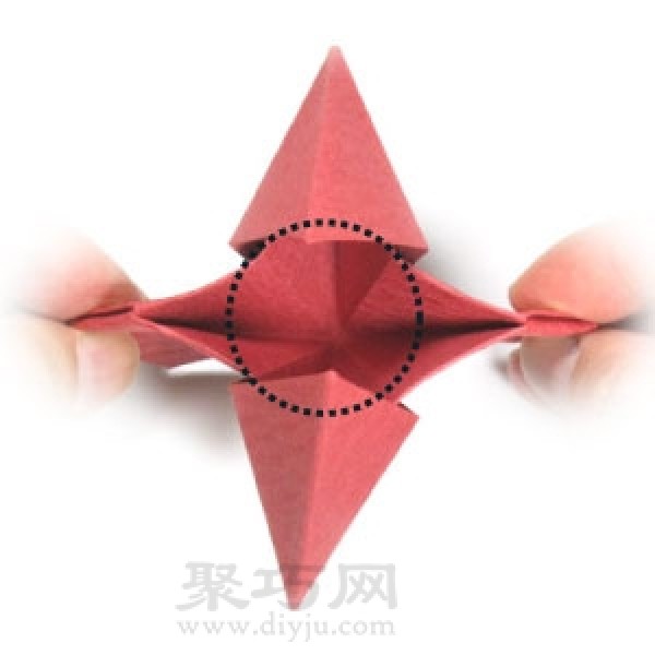 Three-dimensional heart origami tutorial