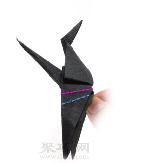 How to make origami Halloween witch