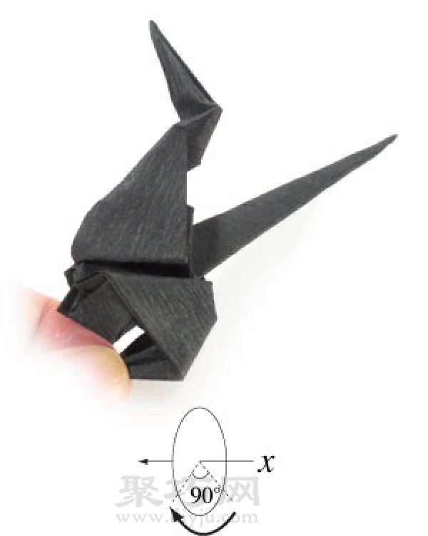 How to make origami Halloween witch