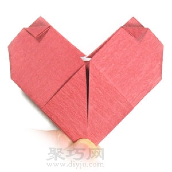 Three-dimensional heart origami tutorial