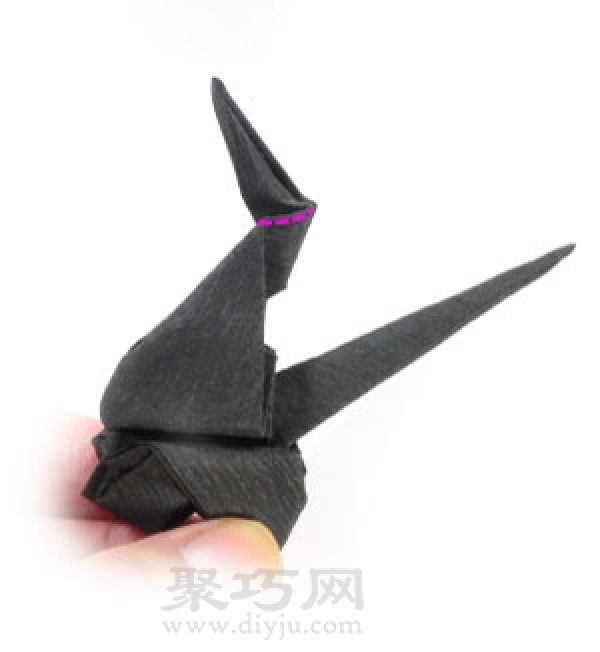 How to make origami Halloween witch