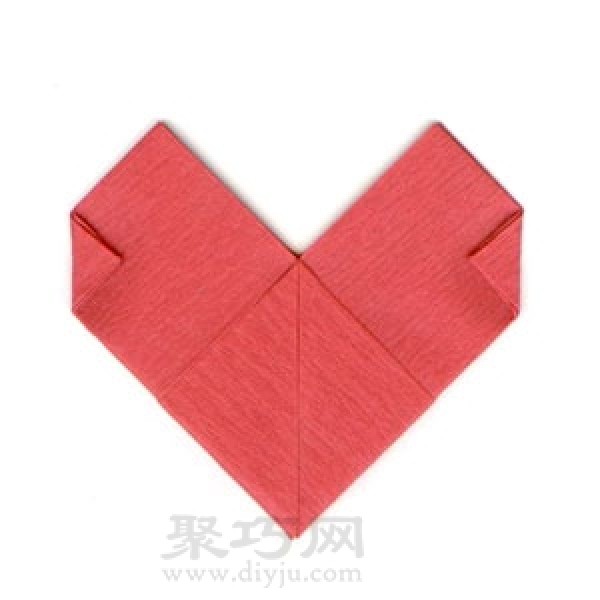 Three-dimensional heart origami tutorial